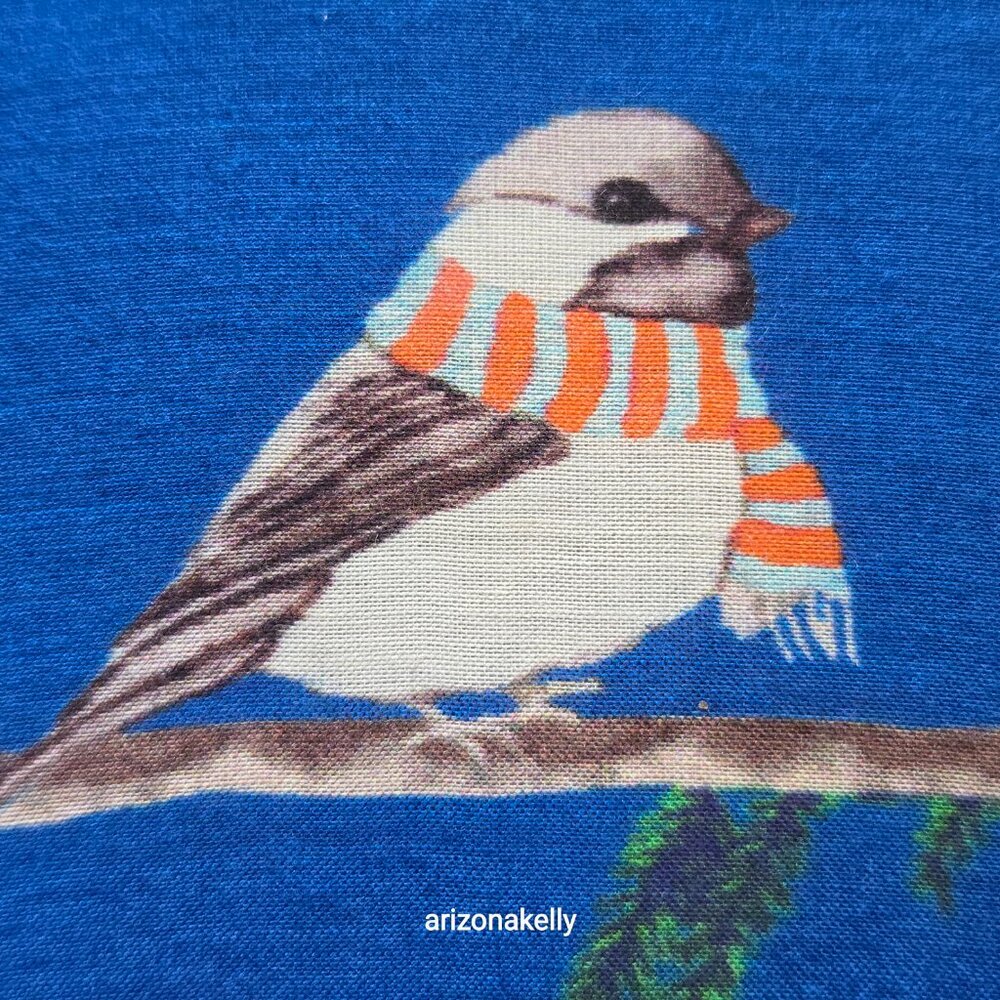 Talbots Winter Weather Birds Scarf Vicose/Silk Blend Birders Birdwatching - Picture 7 of 13